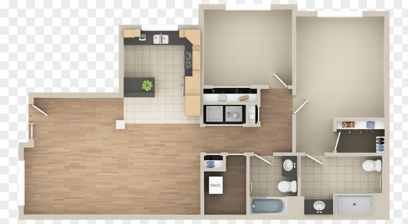2d Furniture Top View 3D Floor Plan House PNG