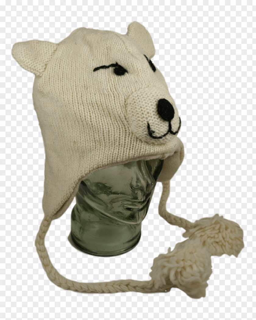 Polar Bear Hat Animal Knitting PNG