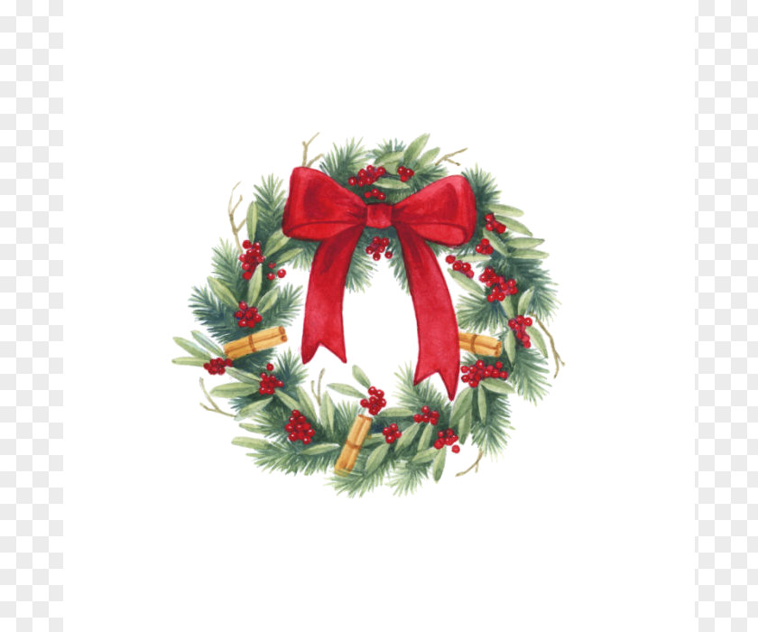 Christmas Wreath Ornament Shoelace Knot Garland PNG
