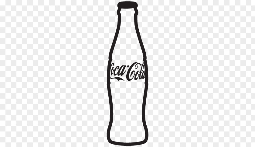 Cola Clipart Black And White Fizzy Drinks Bottle Coca-Cola Carbonation PNG
