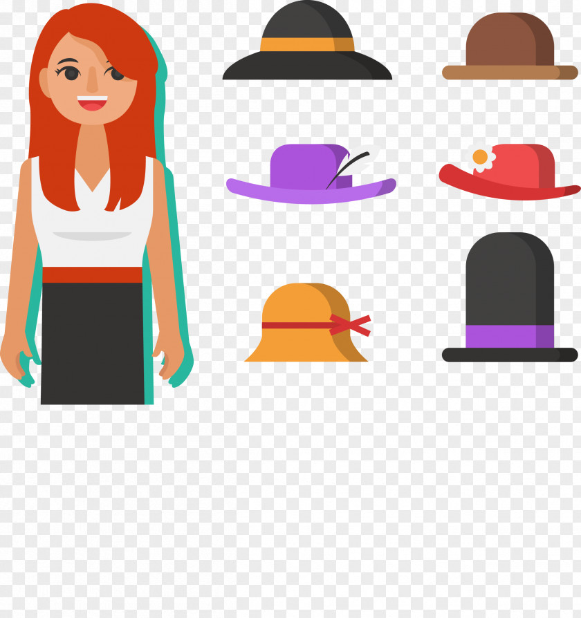 Ms. Hat Vector PNG