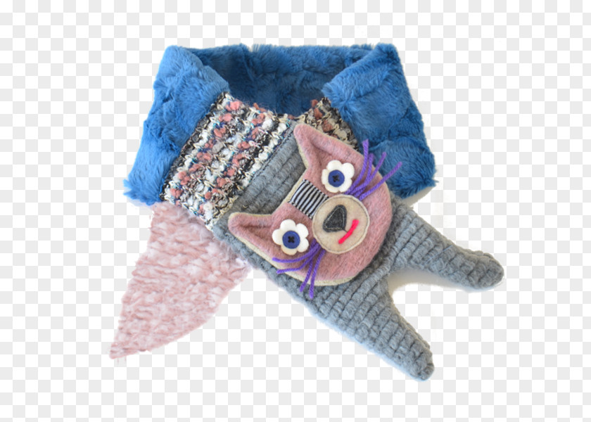 Blue Scarf Stuffed Animals & Cuddly Toys Wool Plush PNG