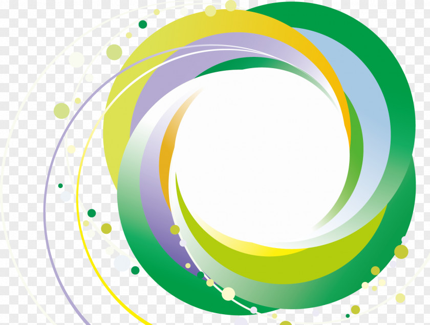 Color Moving Circle Abstract Art Line PNG