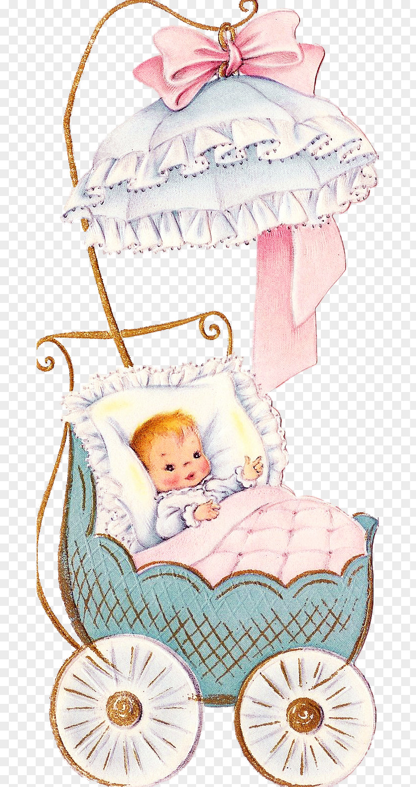 Pram Baby Vintage Clothing Infant Greeting & Note Cards Post Birth PNG
