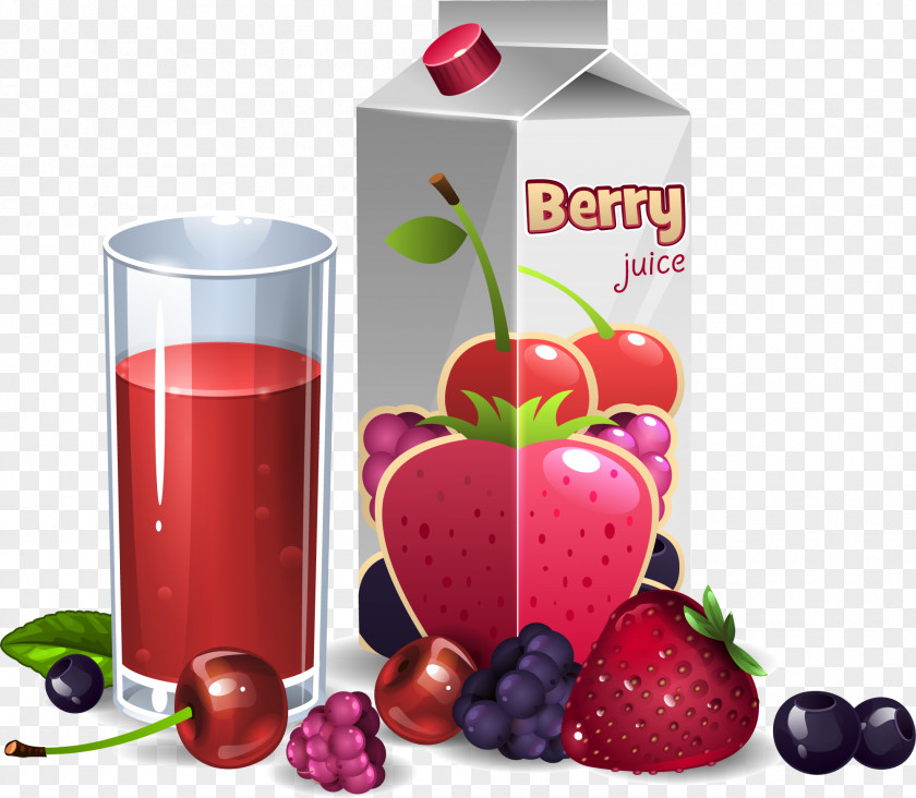 Strawberry Cranberry Mixed Juice Milkshake Pomegranate PNG