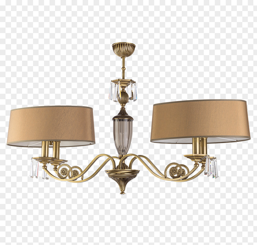 Brass Chandelier Light Fixture Lamp Shades PNG