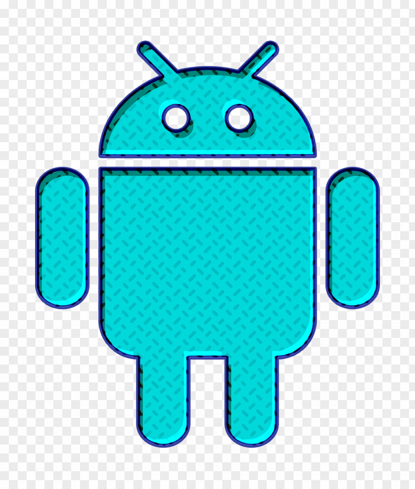 Cartoon Azure Android Icon Robot PNG