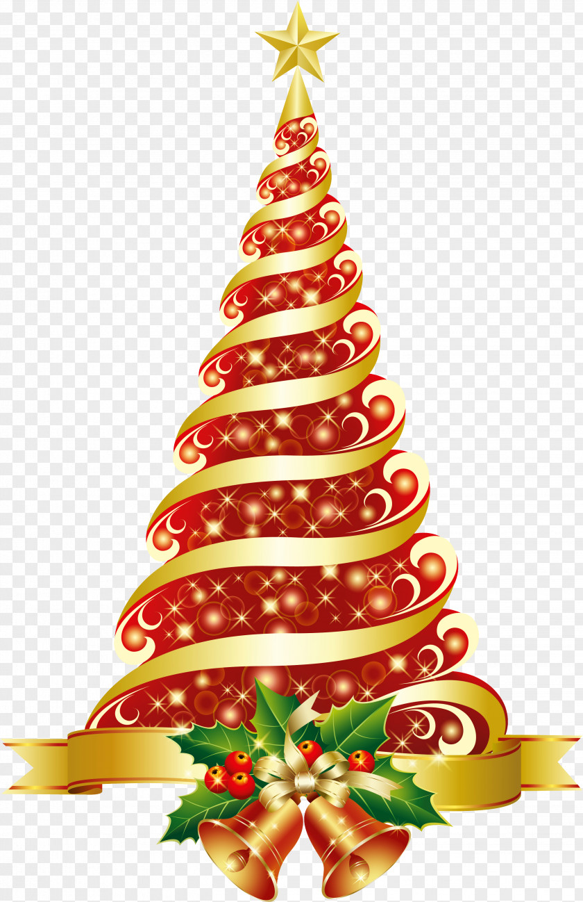 Christmas Tree Card Clip Art PNG