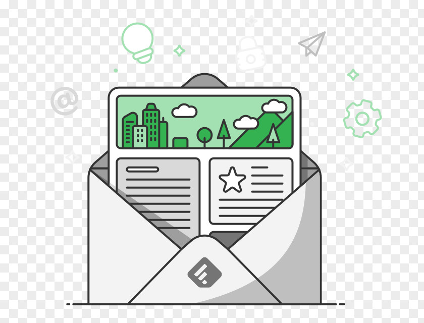 Newsletter Siècle Digital Illustration Design Marketing Brand PNG