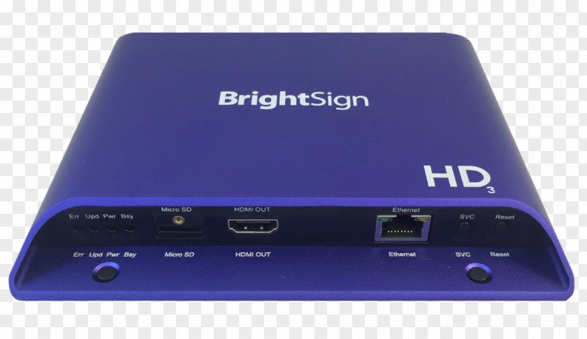 Reflective BrightSign HD223 Digital Signs Media Player Computer Network PNG