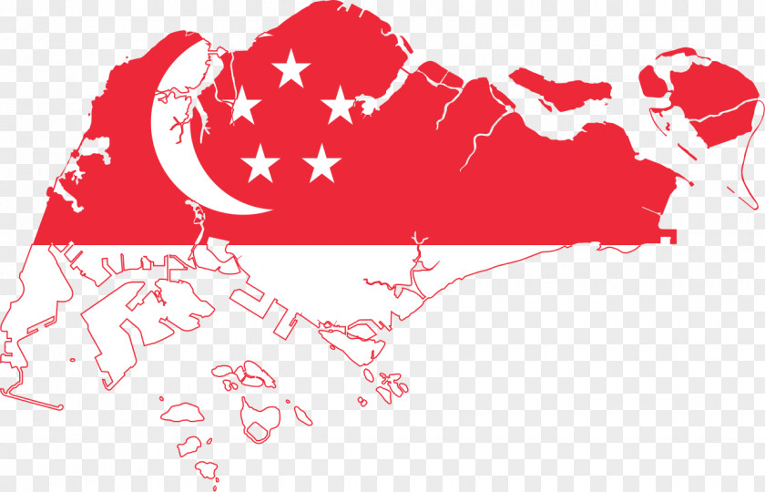 SINGAPORE Flag Of Singapore Map National PNG