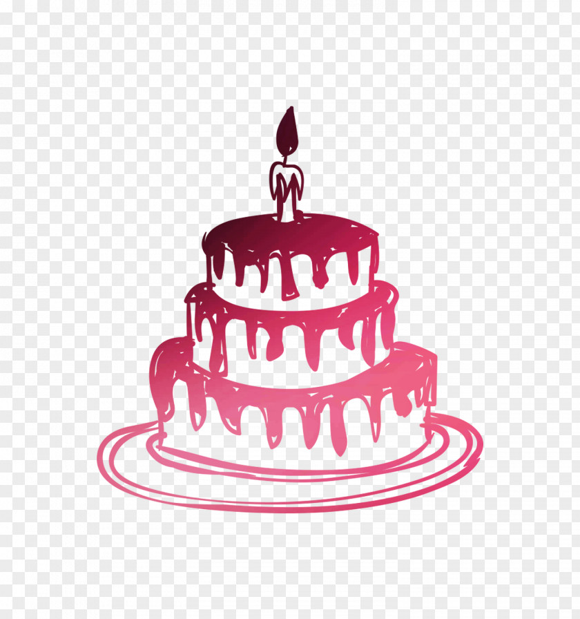 Birthday Cake Decorating Buttercream Torte PNG