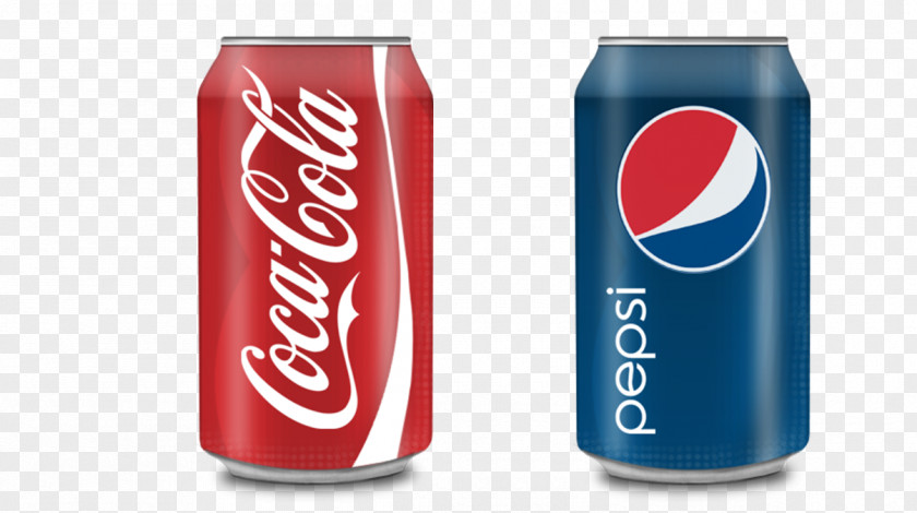 Coca-Cola And Pepsi-Cola Cans Creative Soft Drink Pepsi PNG
