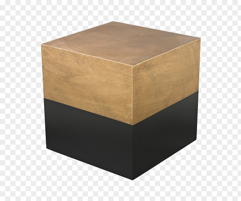 Cube Stool Coffee Table Nightstand Gold PNG
