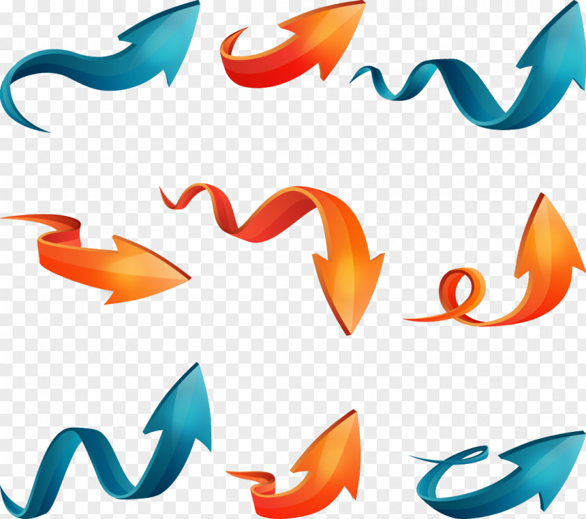 Dynamic Arrow Graphic Design Animation PNG
