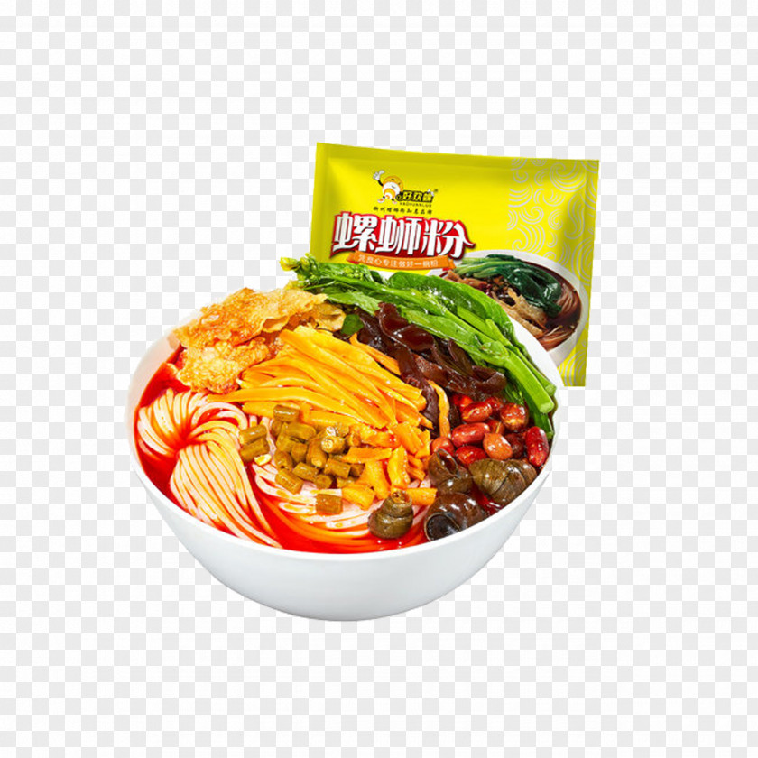 Bagged Bowl Of Snail Powder Haohuanluo Luosi Fen Instant Noodle Luosifen Bolinus Brandaris Pungency PNG