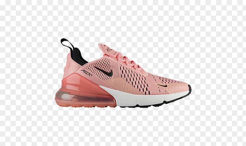 BlueJD Sports ShoesPink And Black Nike Shoes For Women Air Max 270 Women's Shoe PNG