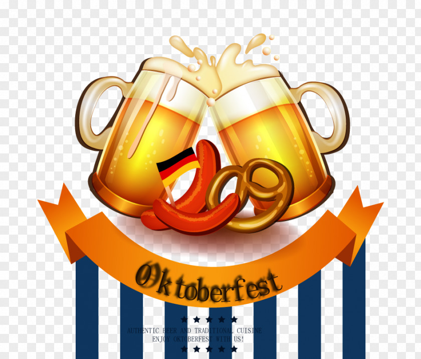 Clink Beer Oktoberfest Vector Poster Stein PNG
