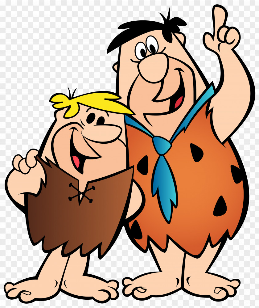 Fred Flintstone And Barney Rubble Clip Art Image Wilma Betty Dino PNG