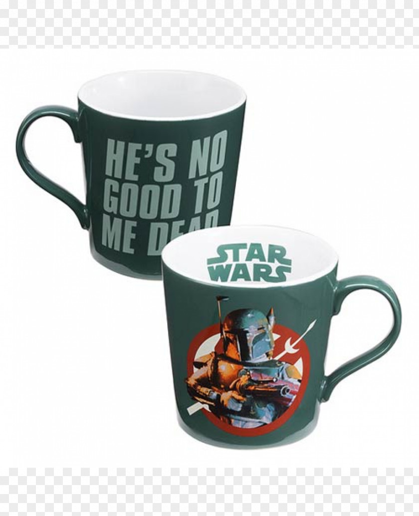 Mug Coffee Boba Fett Han Solo Chewbacca C-3PO Anakin Skywalker PNG