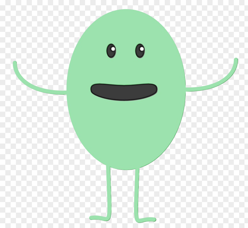 Plant Smile Green Cartoon Line PNG