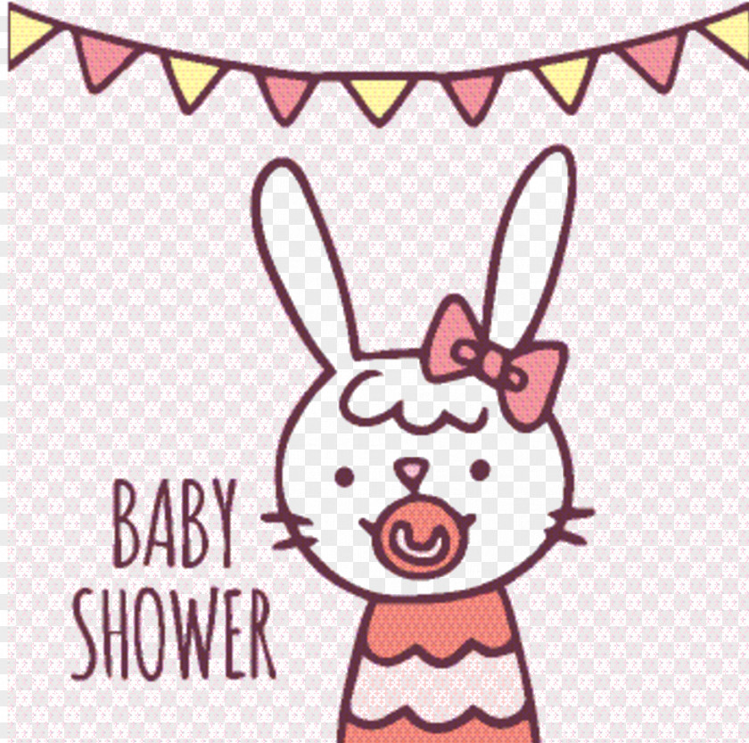 Smile Ear Easter Bunny Background PNG