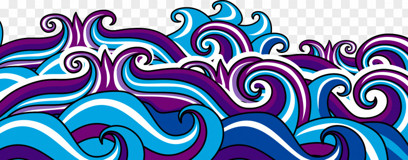 Wave Drawing Illustration PNG