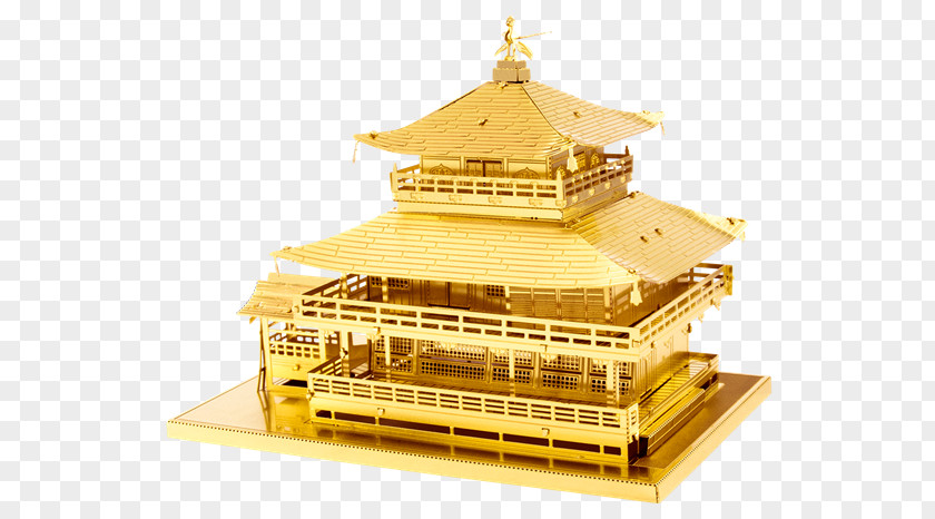1st Rank 3d Number Kinkaku-ji The Temple Of Golden Pavilion Fascinations Metal Earth 3D Laser Cut Model Himeji Castle PNG