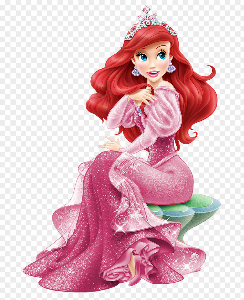 Ariel The Little Mermaid Cartoon Clipart Princess Aurora Minnie Mouse Rapunzel Belle PNG