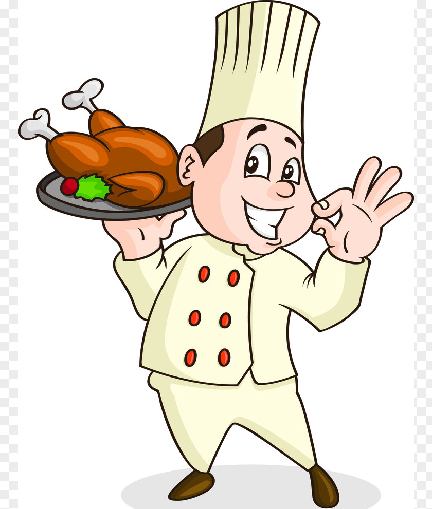 Bake Roast Chicken Chef Cooking Clip Art PNG