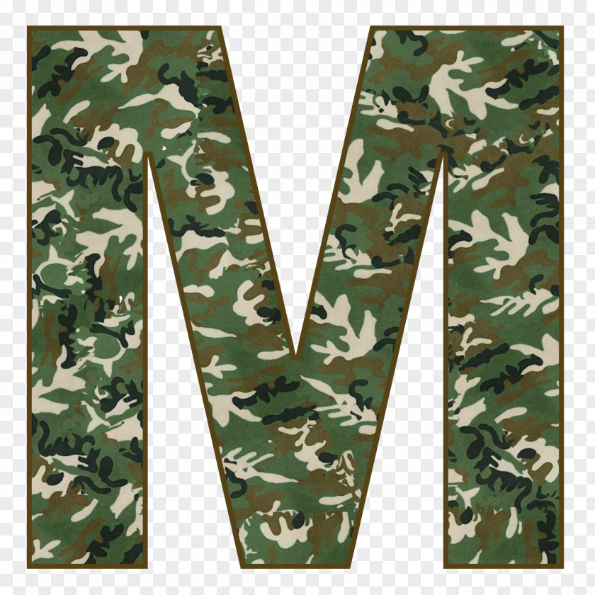 CAMOUFLAGE Letter Alphabet Military Camouflage PNG
