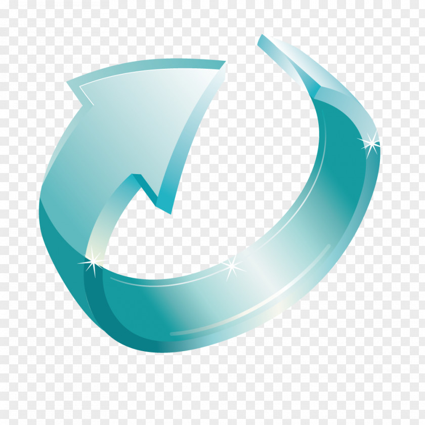 One-way Arrow Blue Euclidean Vector Rotation PNG