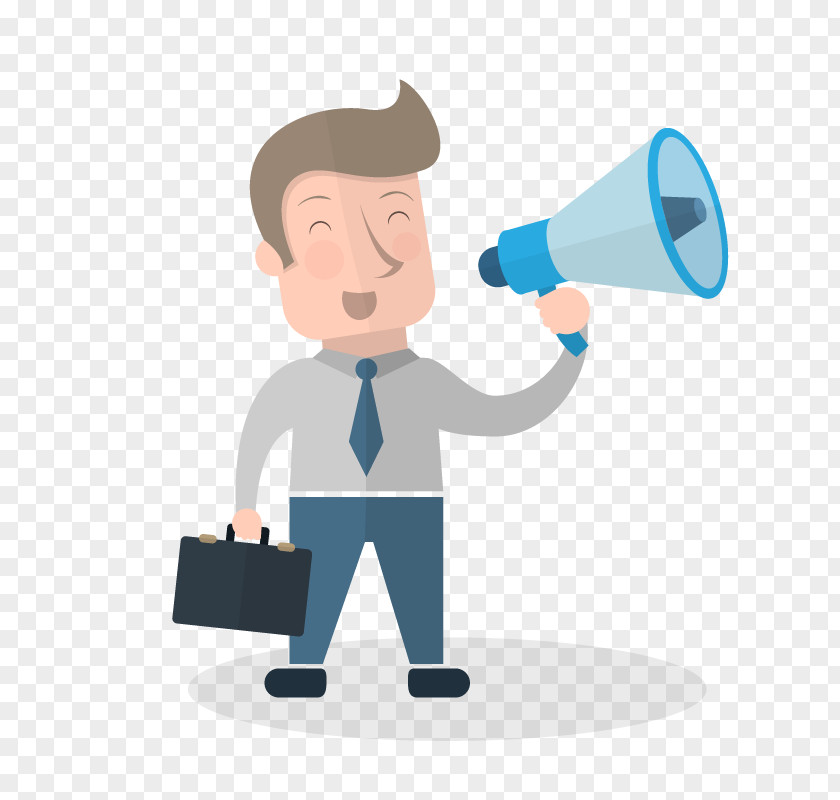 Vector Take Horn Man Megaphone Illustration PNG