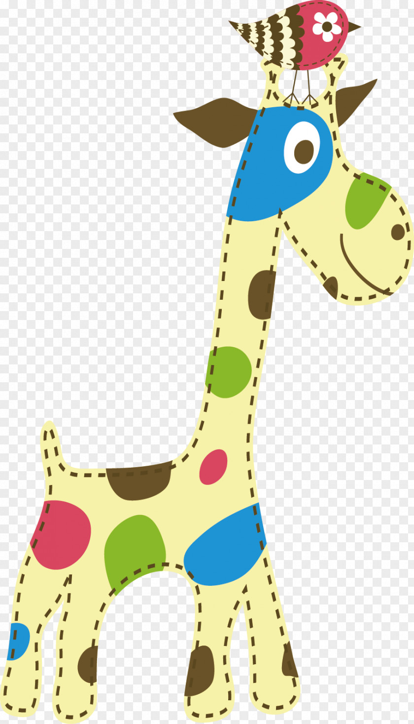 Giraffe Cartoon Advertising Wallpaper PNG