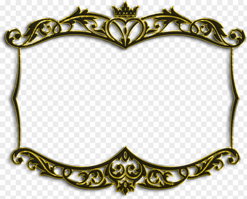 Gold Frame Picture Frames Paper Text PNG