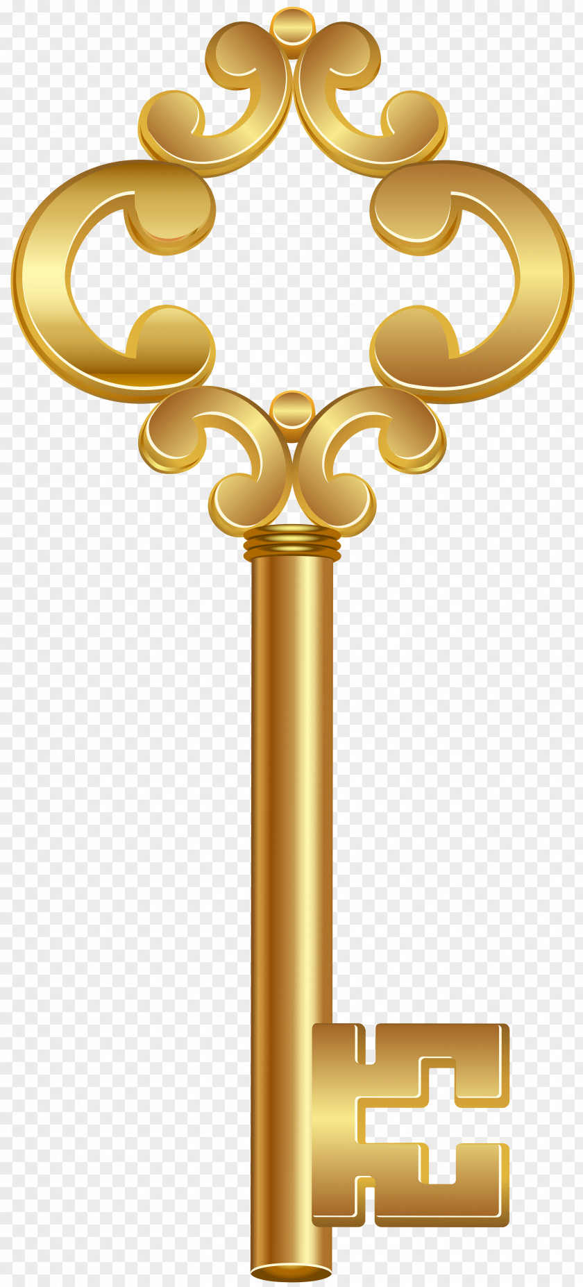 Key Gold Clip Art PNG