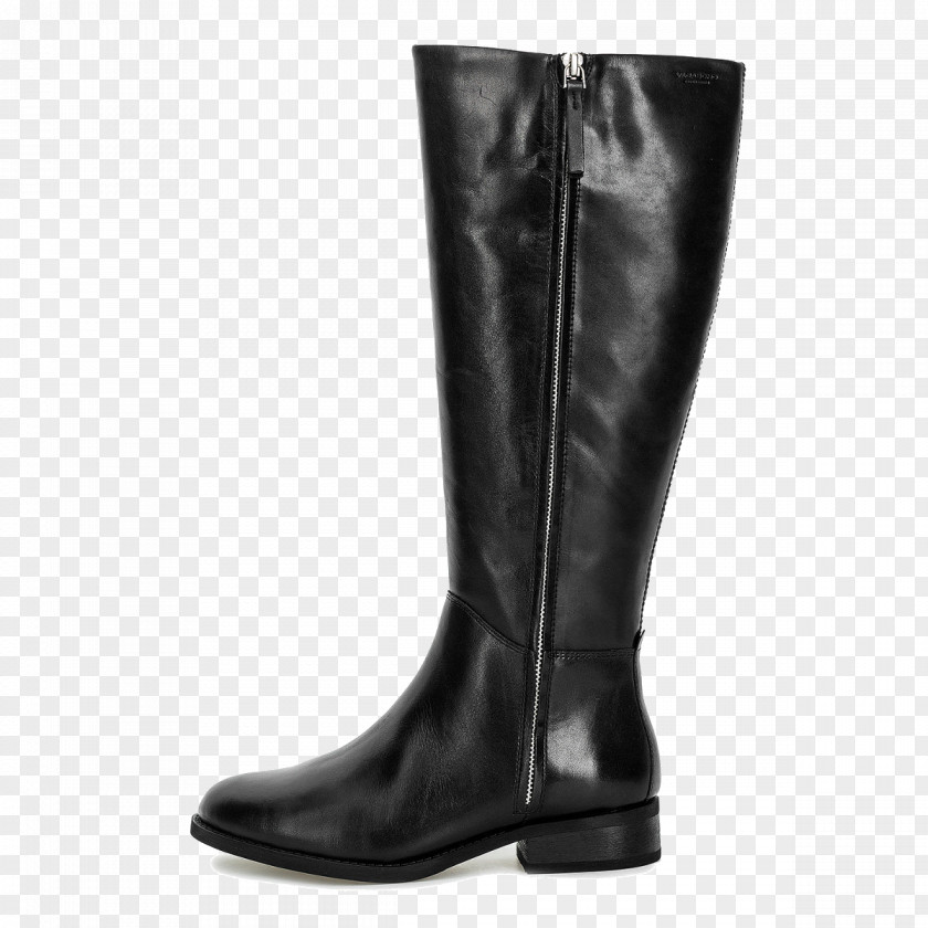 Riding Boot Leather Shoe Equestrian Black M PNG