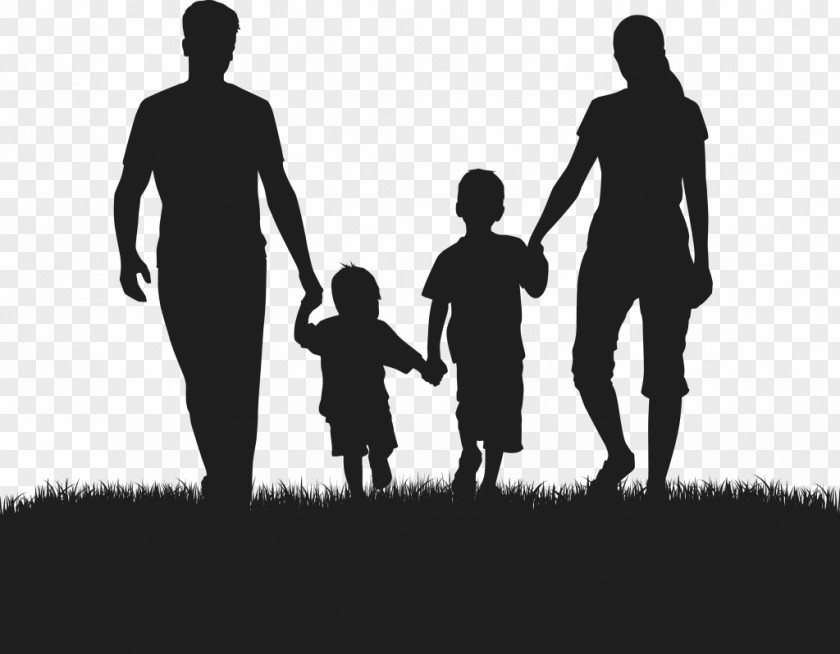 Silhouette Family Divorce PNG