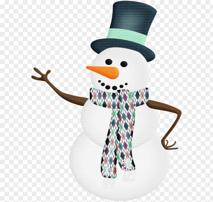 Cartoon Snowman Wearing A Blue Hat Coping Clip Art PNG