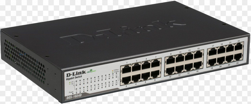 Hub Energy-Efficient Ethernet Network Switch Gigabit D-Link Port PNG