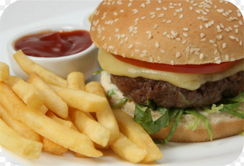 Burger And Sandwich Hamburger French Fries Cheeseburger Fast Food Beef On Weck PNG