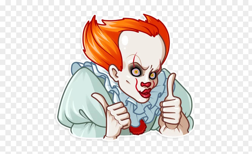 It Sticker Decal Pennywise Telegram PNG