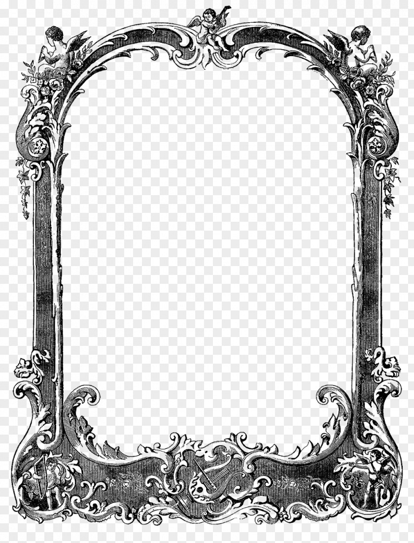 Ornament Metal Picture Frame PNG