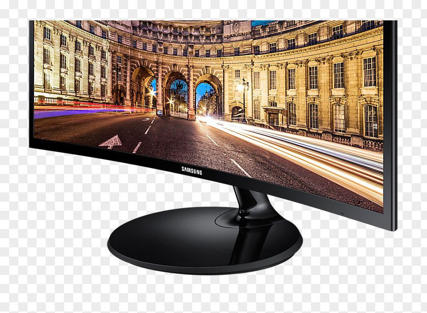 Slim Curve Computer Monitors LED-backlit LCD Curved Screen Samsung Liquid-crystal Display PNG