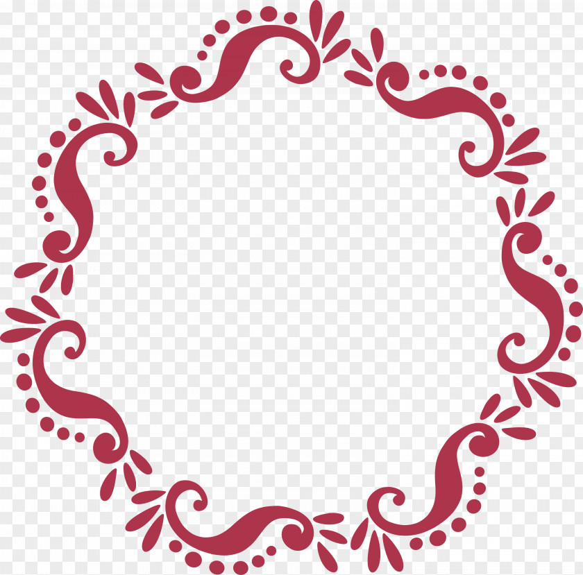 Floral Frame Flower Monogram PNG