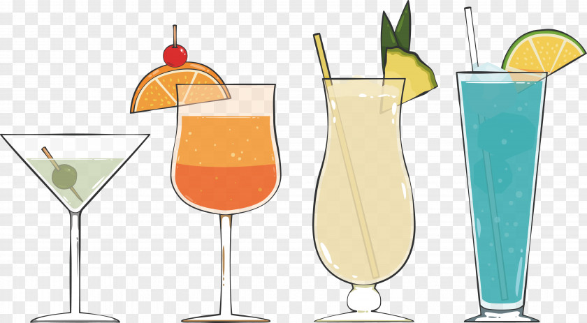Party Selection Drink Wine Cocktail Harvey Wallbanger Garnish PNG