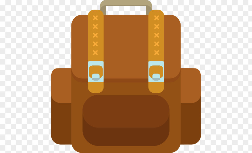 A Brown Bag Backpack Baggage Icon PNG
