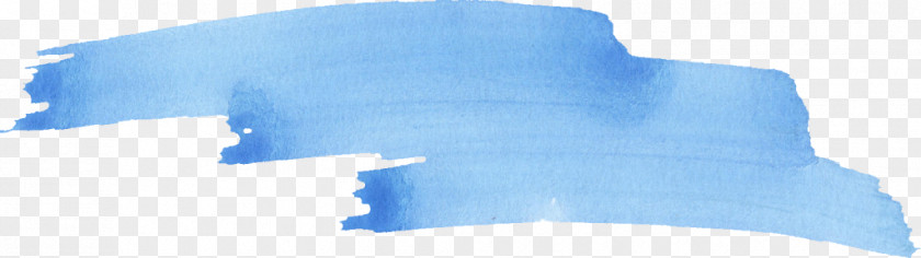Blue Stroke Watercolor Painting Brush PNG