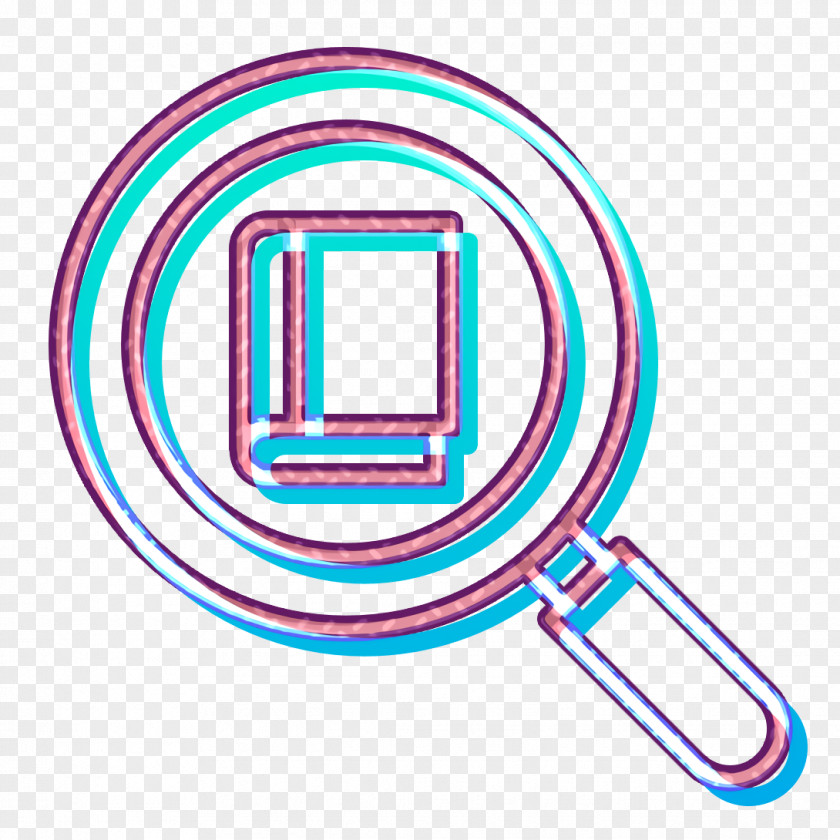 Book Icon Search School PNG