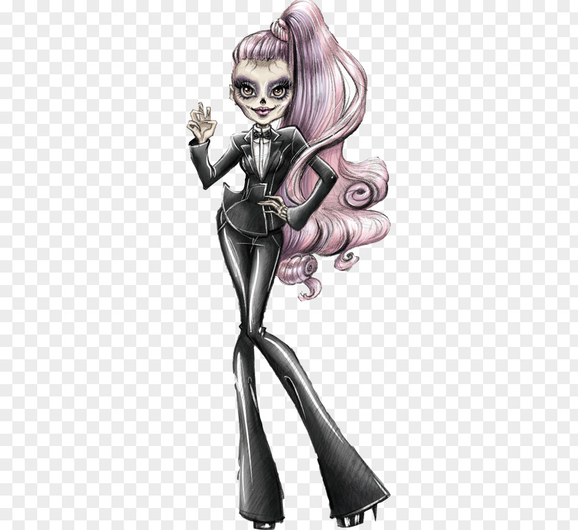 Doll Barbie Monster High Zomby Gaga Born This Way OOAK PNG